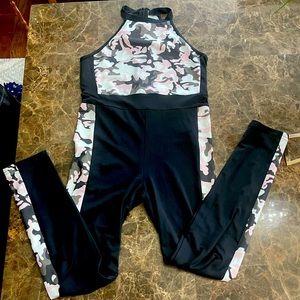 Girls Shein camo one piece